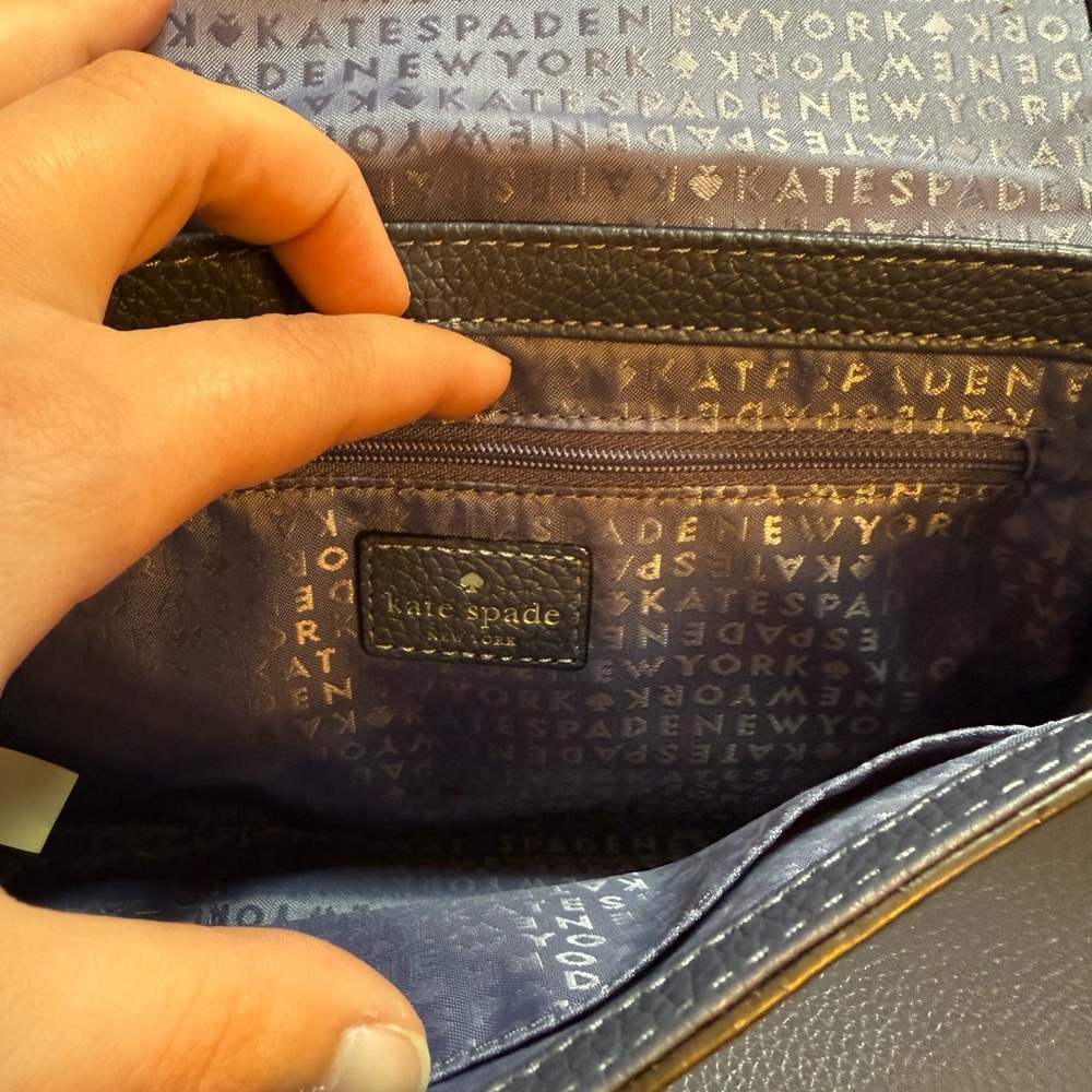 kate spade blue leather crossbody bag - Picture 3 of 6
